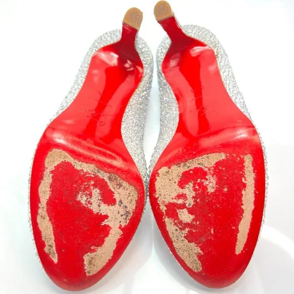 🌷❤️‍🔥FINAL SALE 🔥 NO OFFERS🌷Christian Louboutin Lady Lynch Swarovski 38.5 - Picture 8 of 9